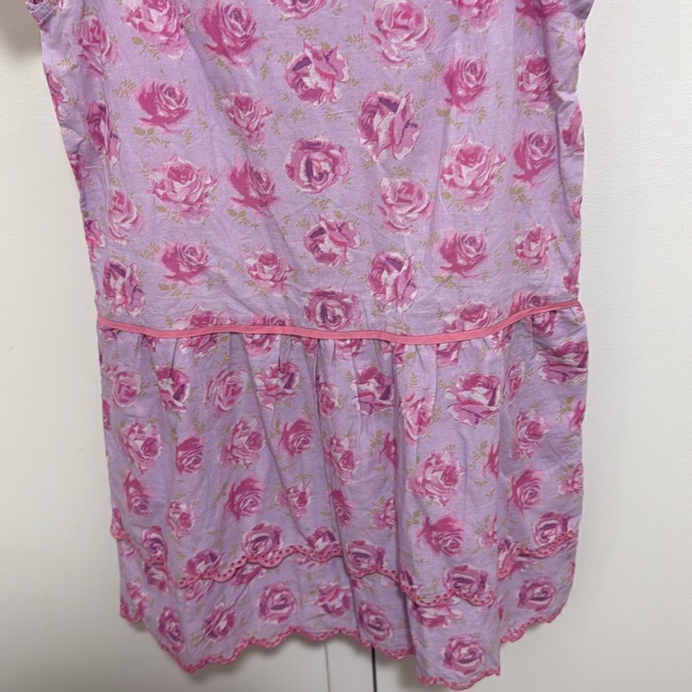 LoveShackFancy Girls’ Lilac Fusion Mavis Flutter Sleeve Dress. Size 12. - Picture 3 of 8